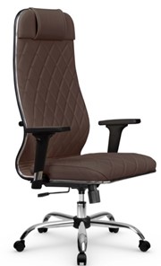 Кресло офисное Мetta L 1m 40M/2D Infinity Easy Clean (MPES) топган, нижняя часть 17833 темно-коричневый в Вологде
