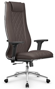 Офисное кресло МЕТТА L 1m 50M/2D Infinity Easy Clean топган, нижняя часть 17852 темно-коричневый в Вологде