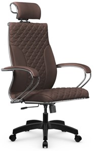 Кресло офисное Metta L 2c 44C/K116 Infinity Easy Clean топган, нижняя часть 17831 темно-коричневый в Вологде