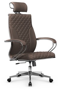 Кресло офисное Metta L 2c 44C/K116 Infinity Easy Clean топган, нижняя часть 17834 светло-коричневый в Вологде