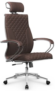 Кресло офисное Metta L 2c 44C/K116 Infinity Easy Clean топган, нижняя часть 17852 темно-коричневый в Вологде