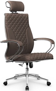 Кресло офисное Metta L 2c 44C/K116 Infinity Easy Clean топган OMS, нижняя часть 17853 светло-коричневый в Вологде