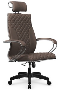 Кресло офисное Metta L 2c 44C/K116 Infinity Easy Clean топган OMS, нижняя часть 17859 светло-коричневый в Вологде