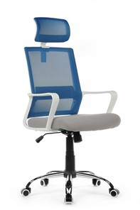 Кресло компьютерное RCH 1029HW, серый/синий в Вологде