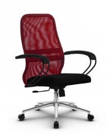 Офисное кресло SU-CK130-8 CH-3 красный/черный в Вологде