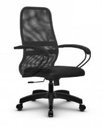 Кресло компьютерное SU-CK130-8 PL темно-серый/черный в Вологде