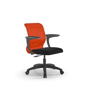 Кресло офисное SU-M-4/подл.160/осн.005 оранжевый/черный в Вологде