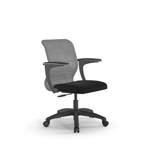 Компьютерное кресло SU-M-4/подл.160/осн.005 светло-серый/черный в Вологде