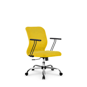 Офисное кресло SU-Mr-4/подл.109/осн.003  желтый в Вологде
