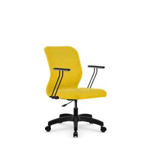 Кресло компьютерное SU-Mr-4/подл.110/осн.005 желтый в Вологде