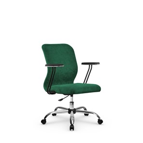 Кресло компьютерное SU-Mr-4/подл.110/осн.006 зеленый в Вологде