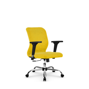 Кресло компьютерное SU-Mr-4/подл.200/осн.003 желтый в Вологде