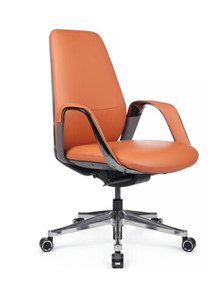 Офисное кресло Napoli-M (YZPN-YR021), Оранжевая кожа/Серая кожа в Вологде