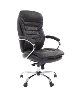 Кресло офисное CHAIRMAN 795 кожа, цвет черный в Вологде