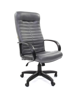 Кресло CHAIRMAN 480 LT, экокожа, цвет серый в Вологде