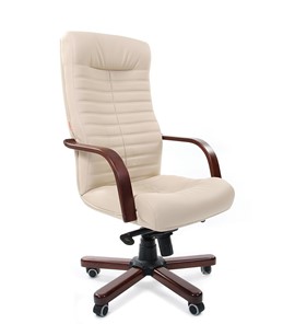 Офисное кресло CHAIRMAN 480 WD, экокожа, цвет бежевый в Вологде