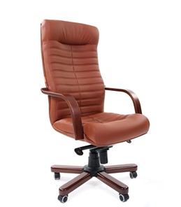 Компьютерное кресло CHAIRMAN 480 WD, экокожа, цвет коричневый в Вологде