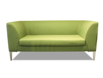 Офисный диван мягкий Юнитекс Сиеста 2-местный, ткань Bahama / фисташковая в Вологде