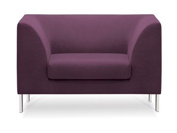 Мягкое офисное кресло Сиеста, ткань Сахара / фиолетовая С33 в Вологде