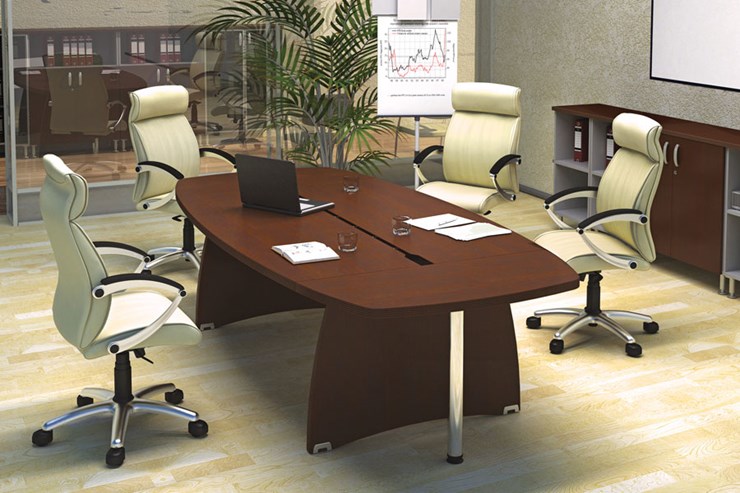 Кабинет руководителя Boston Director стол для переговоров, низкий шкаф для документов в Вологде - изображение