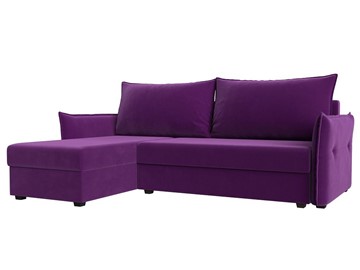 Угловой диван Лига-004, Фиолетовый (Микровельвет) в Вологде