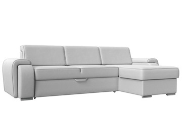 Угловой раскладной диван Лига-025, Белый (Экокожа) в Вологде