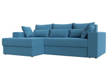 Угловой диван для гостиной Майами, Амур голубой (Рогожка) в Вологде