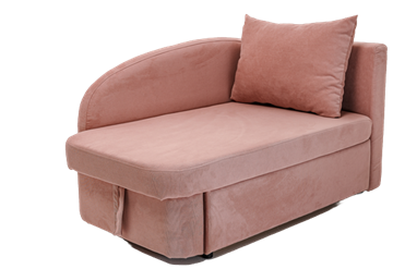 Диван-кровать правая Тедди розовый в Вологде