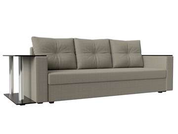 Прямой диван Атланта лайт со столом, Корфу 02 (Рогожка) в Вологде