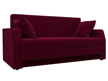 Прямой диван Малютка, Бордовый (микровельвет) в Вологде