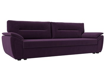 Прямой диван Нэстор Лайт, Фиолетовый (велюр) в Вологде