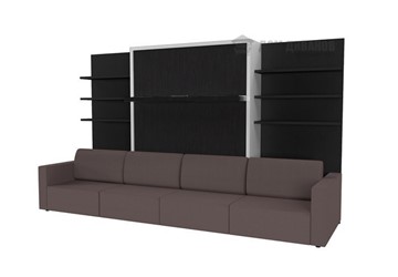 Шкаф-кровать Кровать-трансформер Smart (ПЛД1+КД 1600+ППД1), с подлокотниками в Вологде