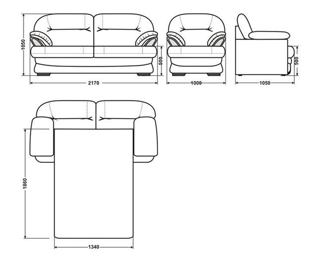 Прямой диван Квин 6 БД и 1 кресло в Вологде - изображение 5