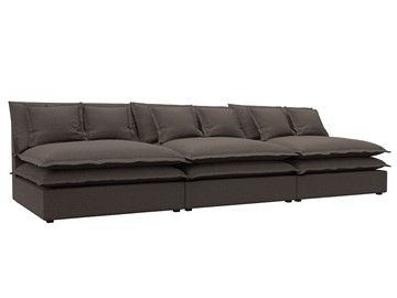 Прямой диван Лига-040 Лонг, Амур коричневый (Рогожка) в Вологде