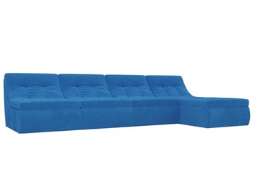 Модульный угловой диван Холидей, Голубой (велюр) в Вологде