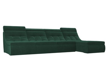Большой модульный диван Холидей люкс, Зеленый (велюр) в Вологде