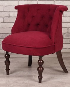 Кресло Элевуд Бархат (бордовый/темно-коричневый) в Вологде