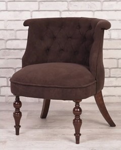 Кресло Бархат (темно-коричневый/темно-коричневый) в Вологде