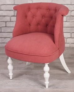 Кресло Элевуд Бархат (ярко-розовый/белый) в Вологде