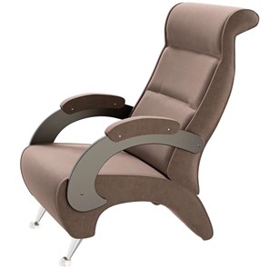 Кресло Деметрио 9Д (каркас венге, м/э коричневый) в Вологде