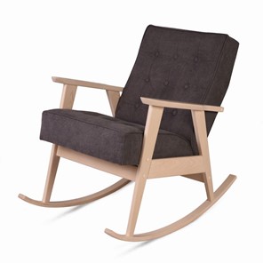 Кресло-качалка Элевуд Ретро (беленый дуб / 05 - коричневый) в Вологде