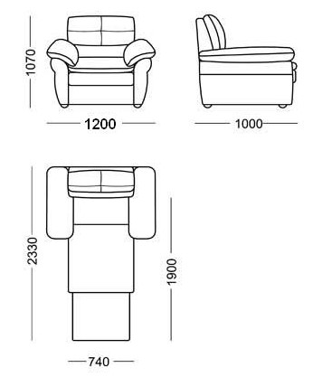 Кресло раскладное Кристина в Вологде - изображение 5