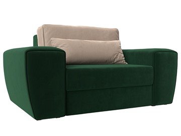Кресло-кровать Лига-008, Зеленый\Бежевый (велюр) НПБ в Вологде