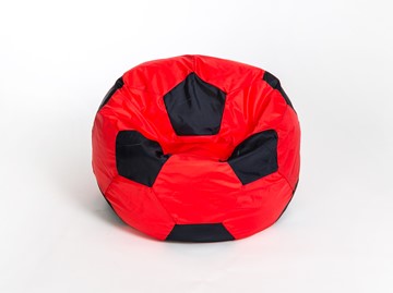 Кресло-мешок Мяч большой, красно-черный в Вологде
