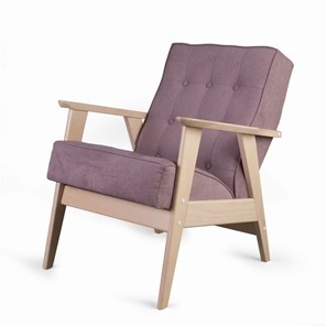 Кресло Ретро (беленый дуб / RS 12 - розовый) в Вологде