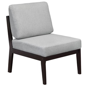 Мягкое кресло Массив мягкое, ткань серый, каркас венге в Вологде