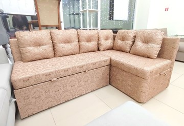 Кухонный угловой диван Яшма 1 ДУ Весь в ткани Жаккард AFINA 06 в Вологде