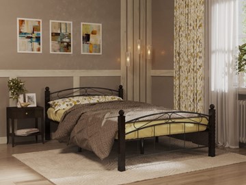 Двуспальная кровать Гарда 15, 160х200, черная в Вологде