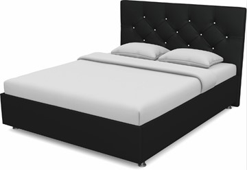 Кровать полутороспальная Моника 1400 с основанием (Nitro Black) в Вологде