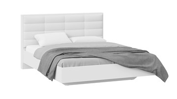 Кровать с мягкой спинкой Агата тип 1 (Белый) в Вологде